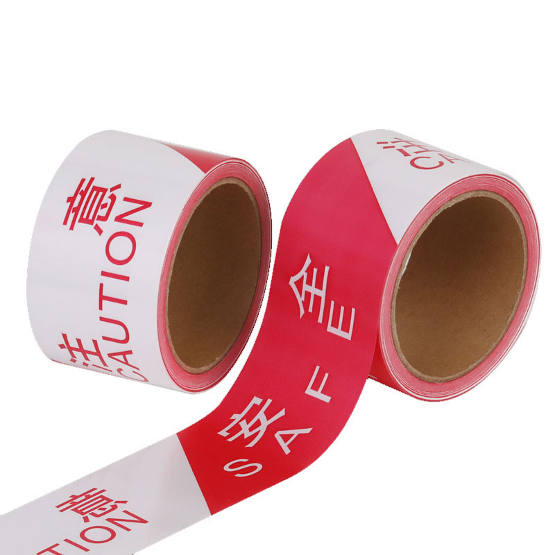 Disposable isolation tape fence red and white pay attention to safety warni