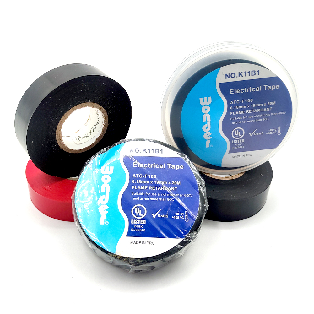 PVC Electrical Tape Waterproof Flame Retardant Strong Rubber Based Adhesive